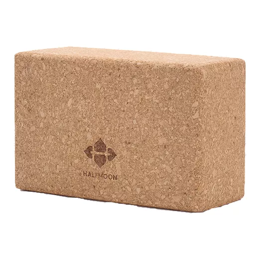 Halfmoon natural yoga block